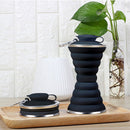 Sports 500mL Collapsible Soft Kettle Outdoor Silicone Water Bottle (Black) Newly