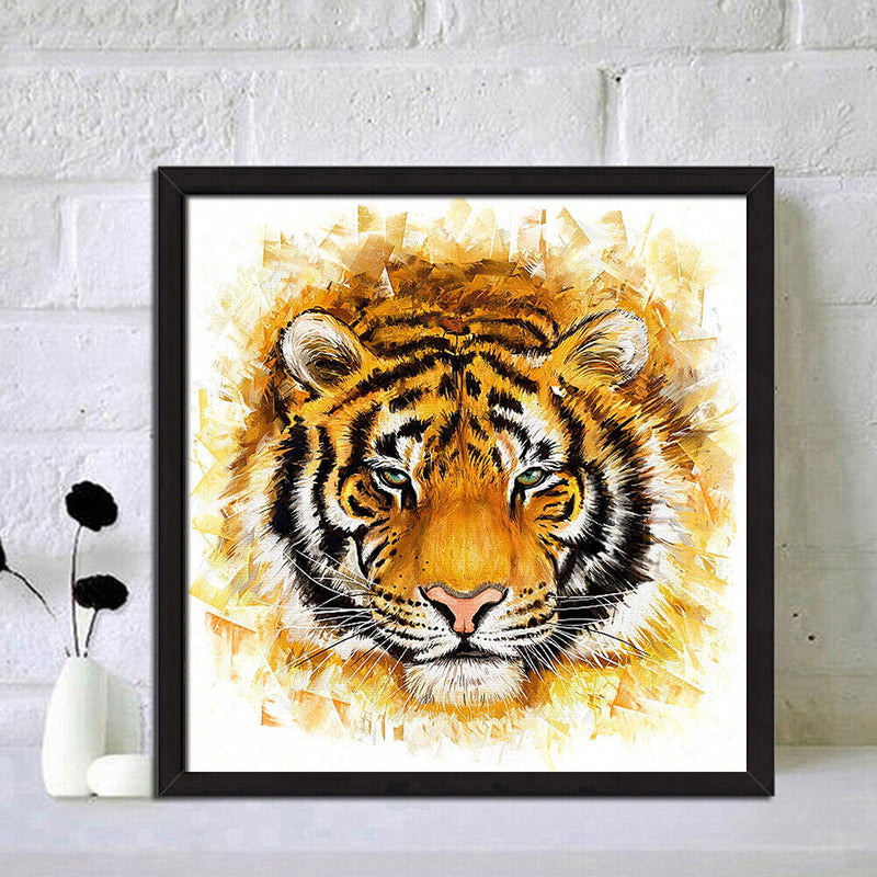 5D Diamond Painting Tiger DIY Full Round Drill Cross Stitch Embroidery Mosaic