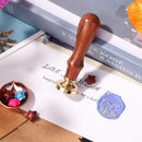 25mm Round Shaped Fire Lacquer Sealing Wax with Handle Brass Copper Animal Stamp