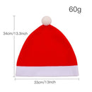 Car Red Cap Pillowcase Classic Xmas Ornaments for Auto Interior Atmosphere