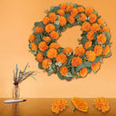30 Pcs Artificial Marigold Flowers Decoration Set Orange Carnation Flowers