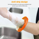 Practicality Anti-drip Silicone Bracelet - Fixed Clothes Bracelet (Orange) Newly