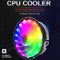 PC Case Fans 1800RPM Silent RGB LED Light Laptop Radiator CPU Cooling Quiet Fan