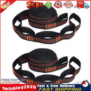 2pcs Hammock Strap Outdoor Camping Tree Hanging Load Bearing Rope (Orange) Newly