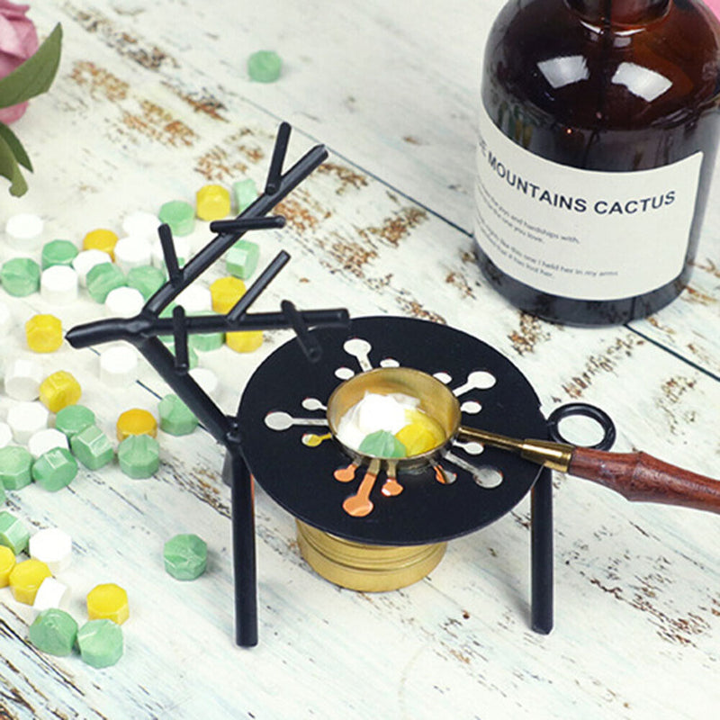 Sika Deer Retro Sealing Wax Furnace Tripod Metal Fire Paint Wax Seal Stamp Stove