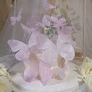 6PCS Butterflies Beautiful Elegant Insert Cards Birthday Cake Prop U A S5R8