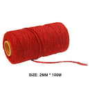 Cotton Rope Twisted String Tapestry Crafts DIY Cotton Cord Lace Plant Pendants