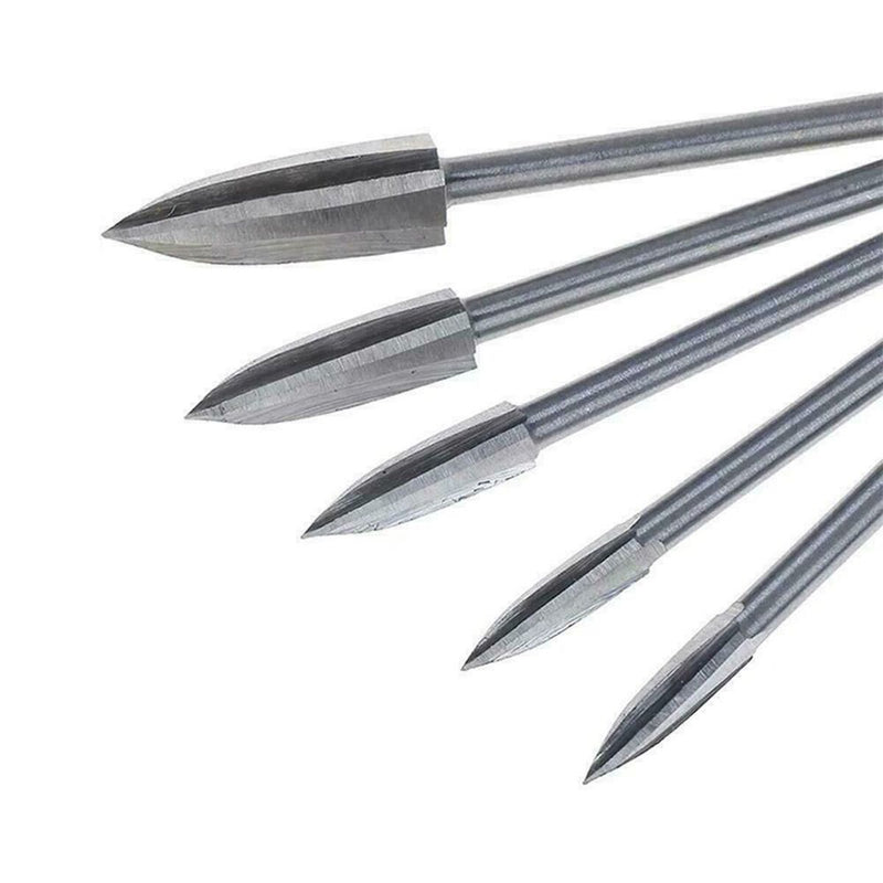 DIY Handmade Root Cutter Milling Bit Wood Carving Drill Chisel Engraving Tool
