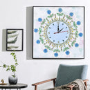 DIY Flower Special Shaped Diamond Painting Embroidery Wall Clock Home Ornaments