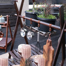 Outdoor PU Leather Hook Camp Hiking Clothes Storage Hanger Holder (4pcs)