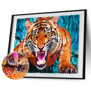 5D Diamond Painting DIY Ferocious Tiger Animal Full Round Drill Home Decor Gifts