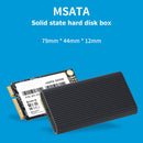 Blueendless M3T USB Type-C Adapter SSD Box MSATA Solid State Drive Case