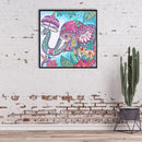 5D Part Drill Diamond Painting DIY Elephant Rhinestone Picture Decor Poster Kit