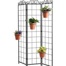 Home Decor Iron Hanging Flower Pot Rack Planter Pot Stand Balcony Guardrail