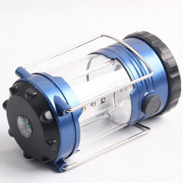 Adjustable LED Light Hiking Bivouac Camping Lantern Tent Lamp with Compass Newly