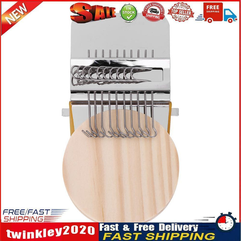 Wood Small Loom Mender Clothes Mending Weave Darning Machine (10 Needles) Newly