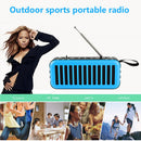 Wireless Bluetooth-compatible Speaker with FM Radio LED Flashlights (Blue) Newly