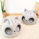Pet Nest Kennel Semi-closed Kitty Shaped Home Small Cat Dog Sleep Rest (L) Newly