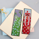 2pcs Special Shaped Drill Diamond Leather Tassel Bookmark DIY Art (SQ06) Newly