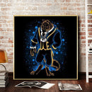 5D Diamond Painting Kit Cartoon Beast Full Round Drill Rhinestone DIY Wall