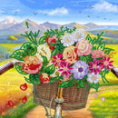 Partial Special-shaped Diamond Painting Kits Bike Flowers Mosaic Crafts (YXC0