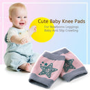 1 Pair Baby Crawling Pad Protect Baby Knee Pads Anti Slip Knees Pad (Pink)