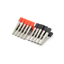 10X Krokodilklemmen Fahrzeugbatterie-Prüfkabel Clips Sonden 32mm Rot+SchwarR LR