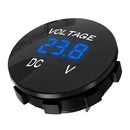 D3 Car Motorcycle DC 12-24V Digital Panel Voltmeter Voltage Meter (Blue) Newly