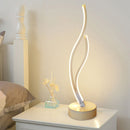 18W LED Table Lamp Spiral Acrylic Bedside Lamp Night Light (EU Warm White)