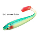 Stable 9cm 5g Carp T Tail Worm Fishing Lures Swimbait Silicone Soft Bait