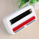 Handheld Carpet Brushes Table Sofa Bed Crumb Sweeper Roller Cleaner (Blue) Newly