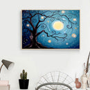 Moon Tree 5D Full Drill Diamond Painting DIY Cross Stitch Mosaic Kit (K453)