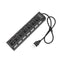 7 Ports High Speed USB 2.0 Hub Splitter w/ON/OFF Switch for Laptop (Black)