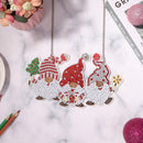 DIY Applique Diamond Three Gnomes Wall Hanger Acrylic Craft Door Pendant Newly