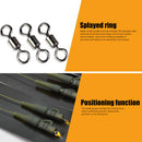 #A 2 Packs Hair Rigs Braided Line High Sensitivity Portable Thread Steel Hook Ri