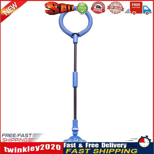 Folding Jumping Rope Ball Glowing One Foot Skip KIds Fitness Toys (Blue) Newly