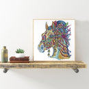5D DIY Special Shaped Diamond Painting Horse Cross Stitch Kit Home Bedroom Decor