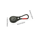 Tool Portable Camping Outdoor Compass Hanging Buckle Carabiners Key Ring Hook