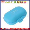 4 Grids Travel Portable Pill Box Jewelry Storage Holder Container(Blue)
