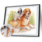 Dog Puppy Oil Paint By Numbers Hand Painted Frameless Painting Home Art Ornam