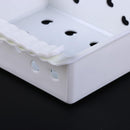 Drawer Refrigerator Storage Box Rack Holder Slide Fridge Organizer(White)