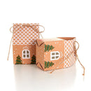 Christmas Tree Holder Cookies Pouch Gift Bags Kraft Paper Christmas Candy Box