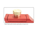 Woodworking Ruler Positioning Fixing Block Scribing Locator Limiter (Red) Newly