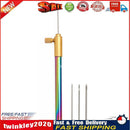 Aluminum Alloy Embroidery Needle Crochet Hook DIY Craft Tool Set w/Handle Newly