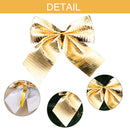 Christmas Bows - 12 Pcs Xmas Decorative Hanging Bows for Wreath Christmas Tree