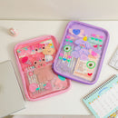 11 inch Cute Tablet Bag Clear Case Travel Portable Cartoon Laptop Sleeve Cove