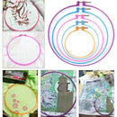 5pcs Plastic Cross Stitch Embroidery Hoop Ring Craft Sewing Machine Frame Newly