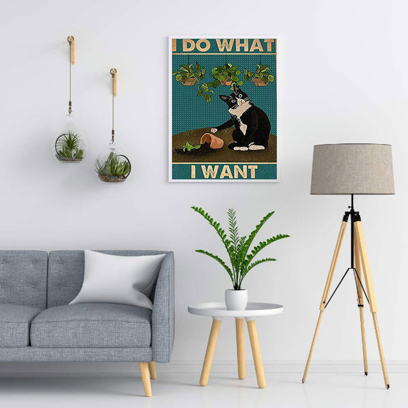 5D DIY Diamond Painting Kits Full Square Drill Cow Cat Mosaic Art Picture (F4