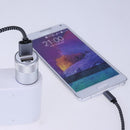 LED 5V Metal Dual USB Car Charger Aluminum Alloy 2.1A Aluminum Alloy