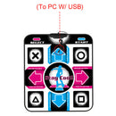 Dancing Step Dance Pads Blanket Foot Print Mats to PC or TV Fitness Equipment